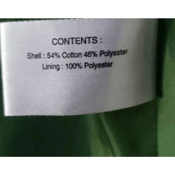 Gallery Petite Green Big Button-Front Jacket Size Small P Mid Length Women Lined - Picture 7 of 11